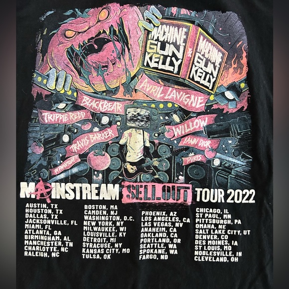 Machine Gun Kelly Band Tour Tee- XL - Picture 4 of 5